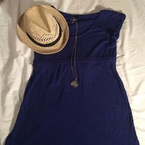 Royal Blue cotton sleeveless dress size XS